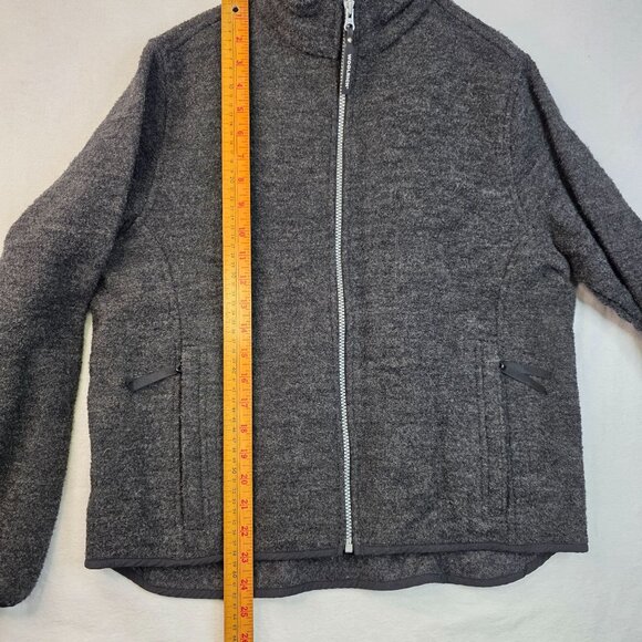 Woolrich Womens Medium Charcoal Wool Blend Zip Jacket 80s Deadstock USA Vintage - Picture 12 of 13